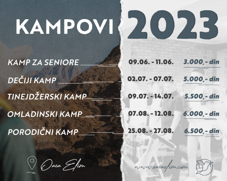 Kampovi 2023